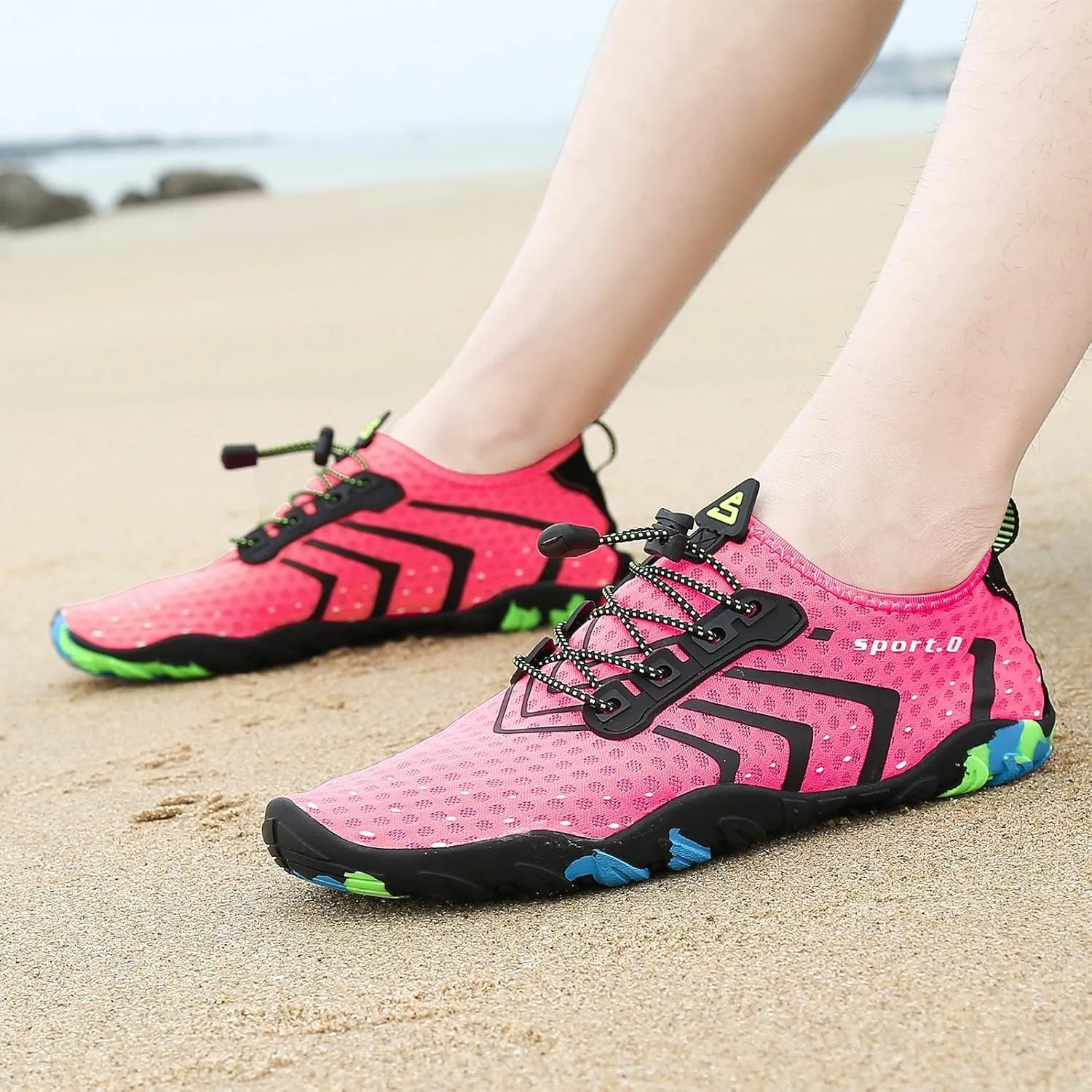 SAGUARO Water Shoes Women – Swim Shoes, Quick-Dry Barefoot Aqua Socks for Beach, Pool, Surfing and Outdoor Activities