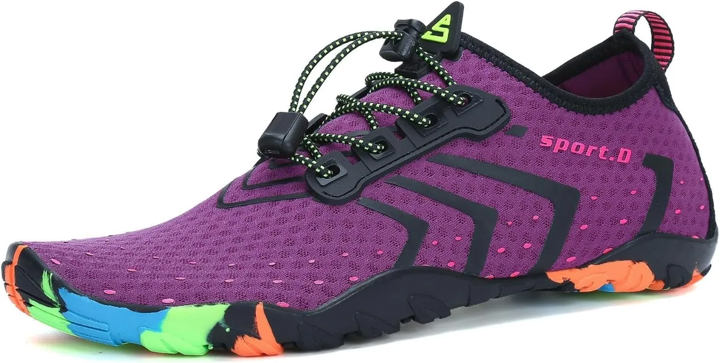 SAGUARO Water Shoes Women – Swim Shoes, Quick-Dry Barefoot Aqua Socks for Beach, Pool, Surfing and Outdoor Activities