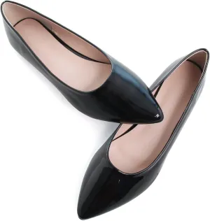 SAILING LU Womens Suede Pointed Toe Ballet Flats Comfortable Wedding Party Casual Slip-On Ballerina Dressy Shoes for Women Walking Shoes