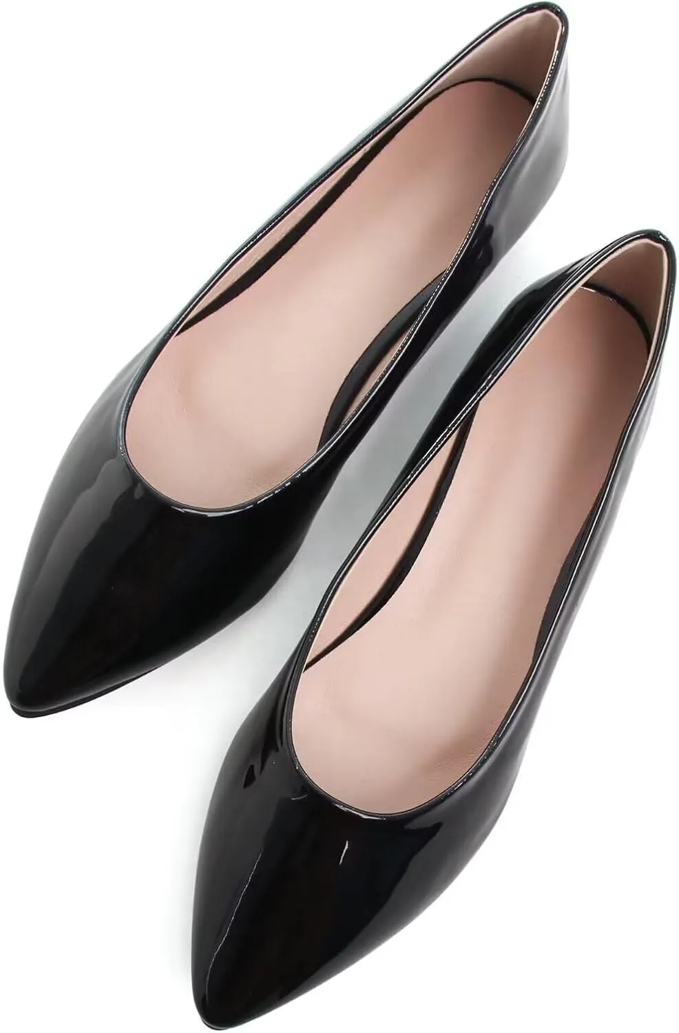 SAILING LU Womens Suede Pointed Toe Ballet Flats Comfortable Wedding Party Casual Slip-On Ballerina Dressy Shoes for Women Walking Shoes