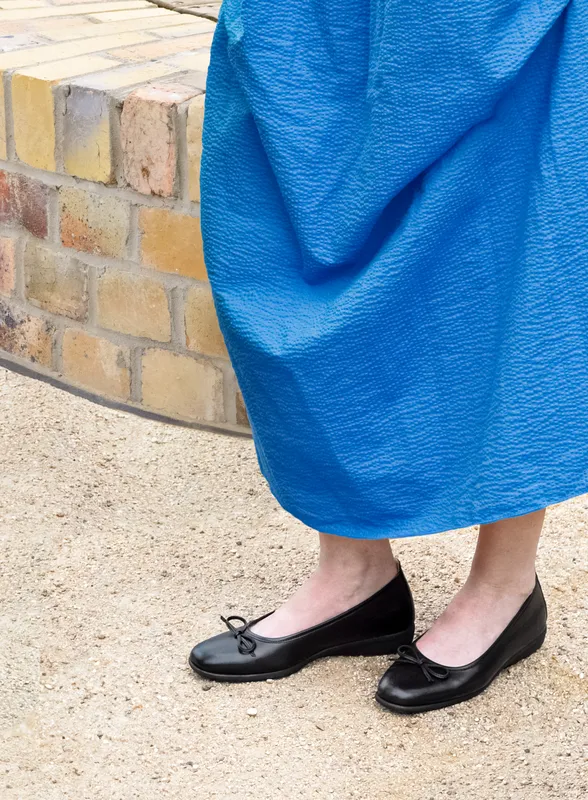 Sala 'Sarah Ballet Flat' - Black patent