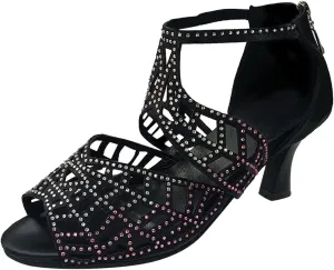 Sandals For Women Zip Back Rhinestone Cutout Toe Dance Shoes Heels Espadrille Wedges Sandals for Women Low Heel