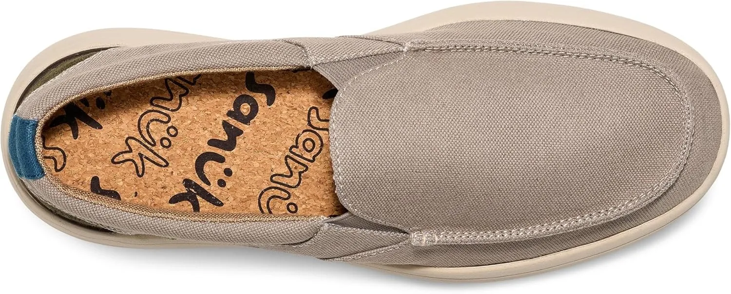 Sanuk Mens Mason Loafers | Mens Shoes | Slip On Shoes for Men | Men's Slip-on Loafers | Removable Comfort Footbed