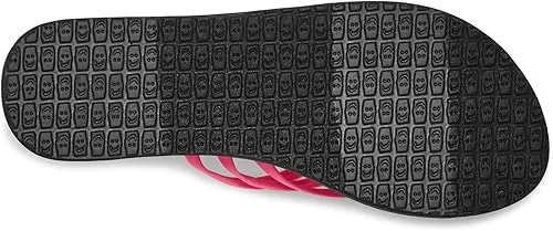 Sanuk Women's Yoga Sandy Flip-Flop Sandals with Soft Yoga Mat Footbed for All-Day Comfort, Hot Pink