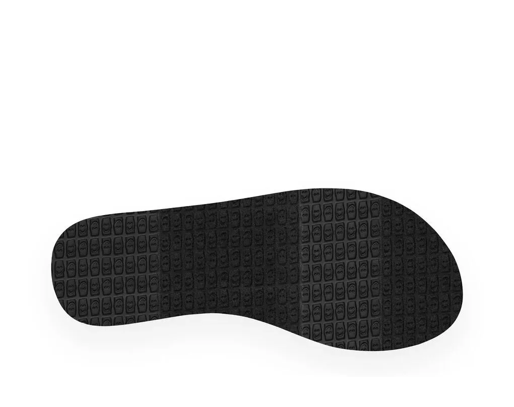 Sanuk Women's Yoga Sling 2 Sandals – Lightweight Thong Flip-Flops with Soft Yoga Mat Footbed, Gray, Size 6-9