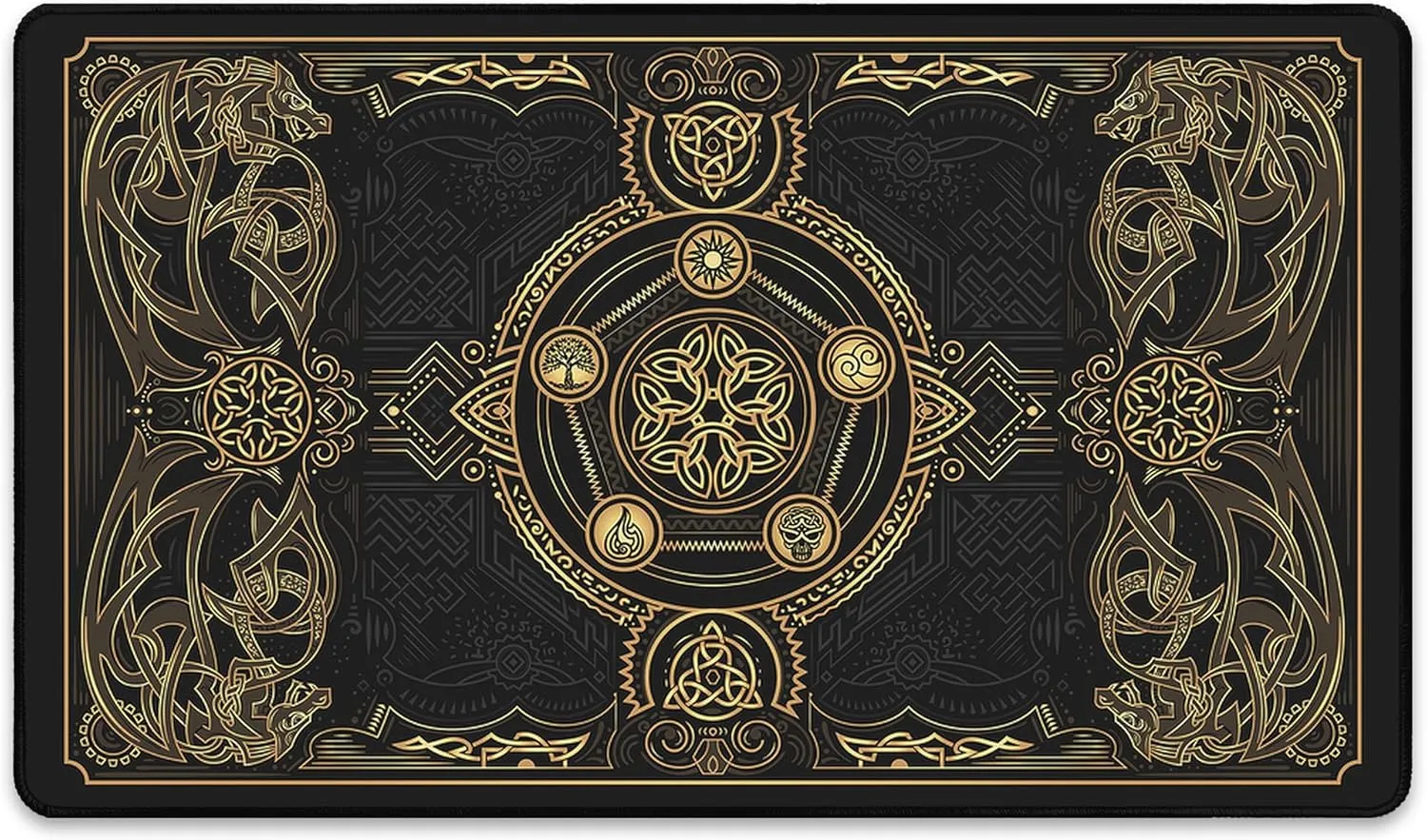 Scourge Dragon Blast (Stitched) - MTG Playmat - Compatible with Magic The Gathering Playmat - Play MTG, YuGiOh, TCG - Original Play Mat Art Designs & Accessories