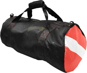 Scuba Choice Collapsible Mesh Duffle Bag for Dive Gear, 600D Polyester, YKK Zipper, 30" x 16", Neoprene Comfort Grip & Extra Shoulder Strap – Durable, Spacious Storage Diving Equipment Accessories