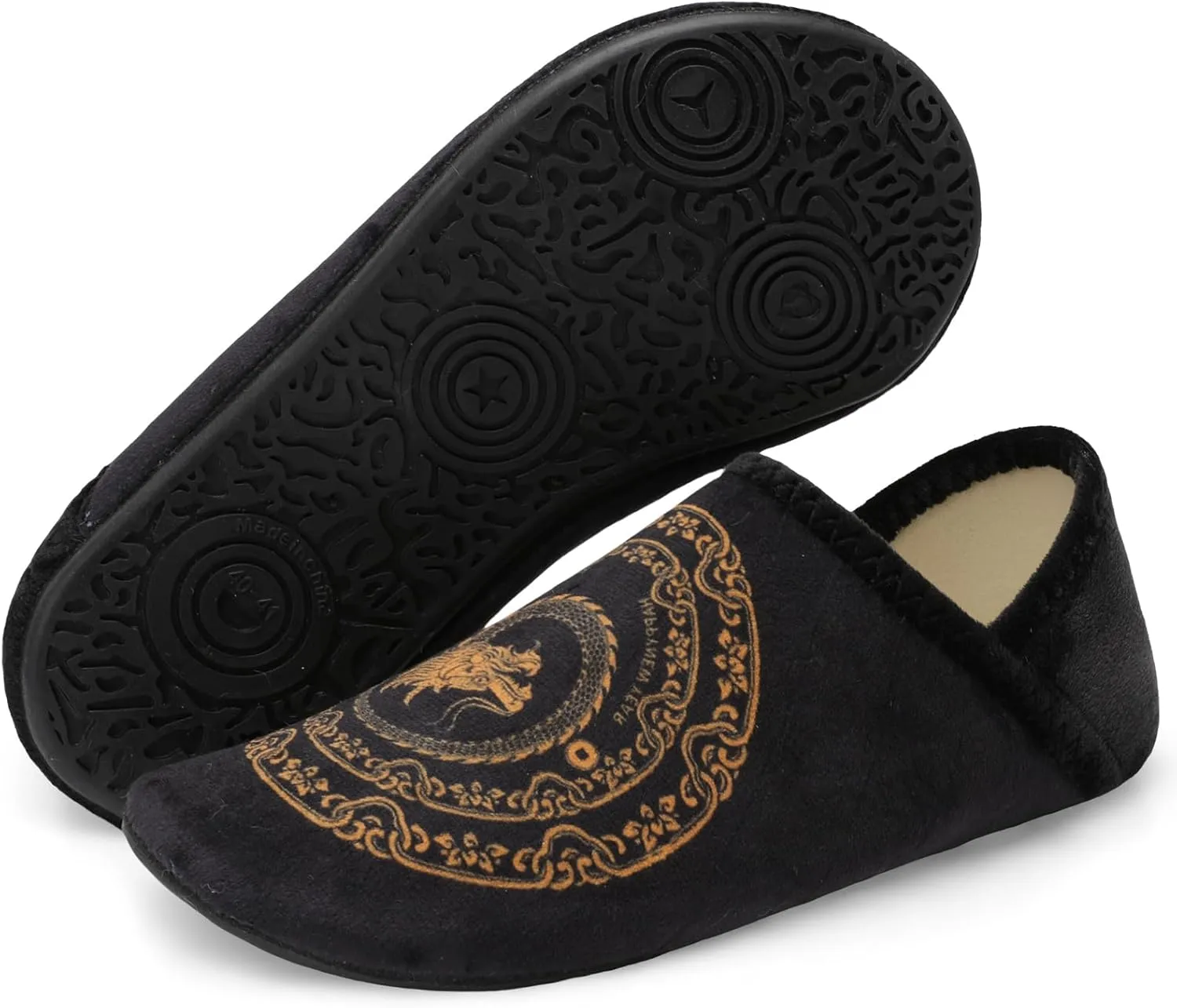 Scurtain Unisex Adults Rubber Sole Slippers