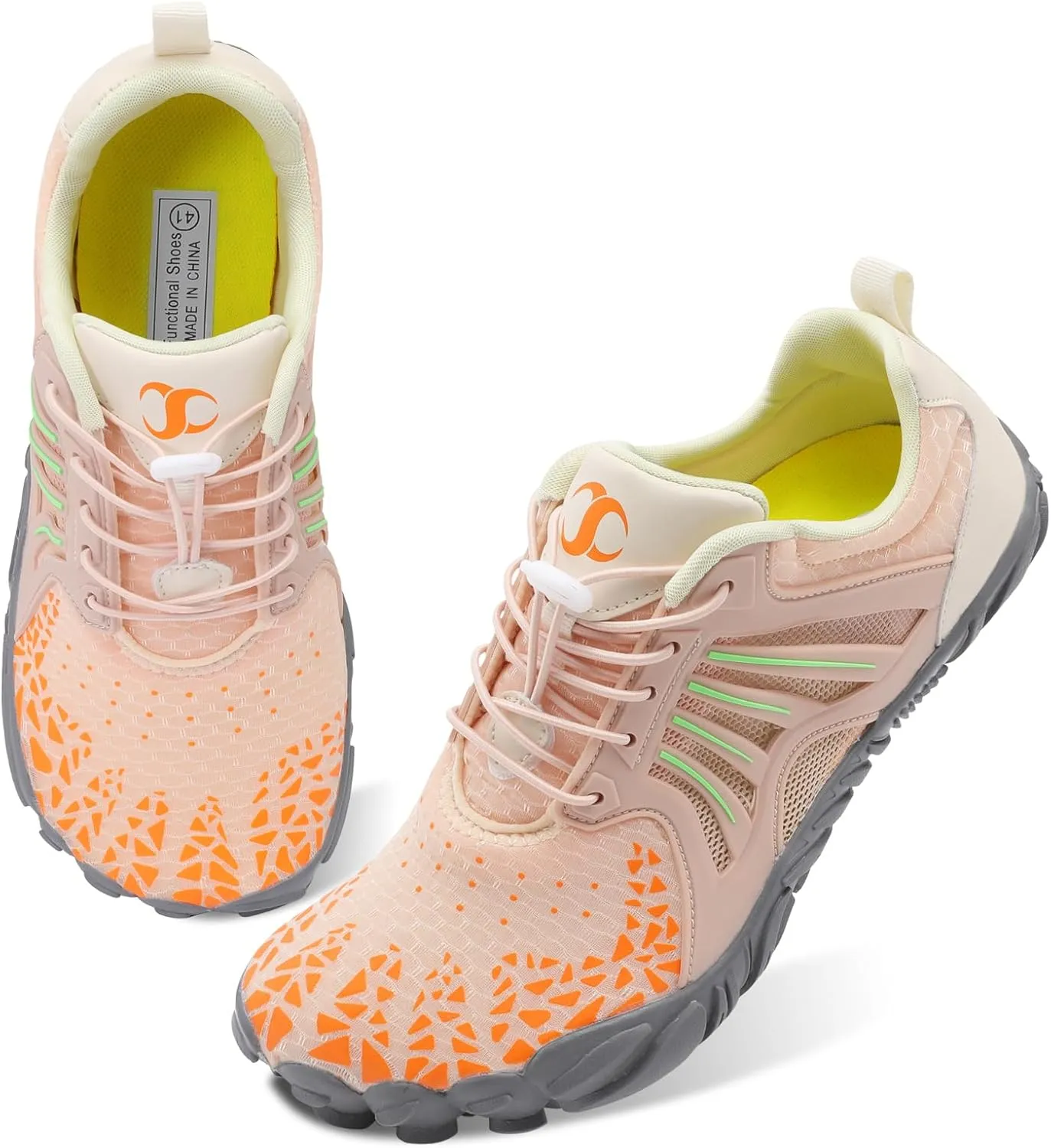 Scurtain Unisex Mens Womens Athletic Hiking Water Shoes Quick Dry Barefoot Aqua Shoes Swim Shoes Beach Shoes with Drainage