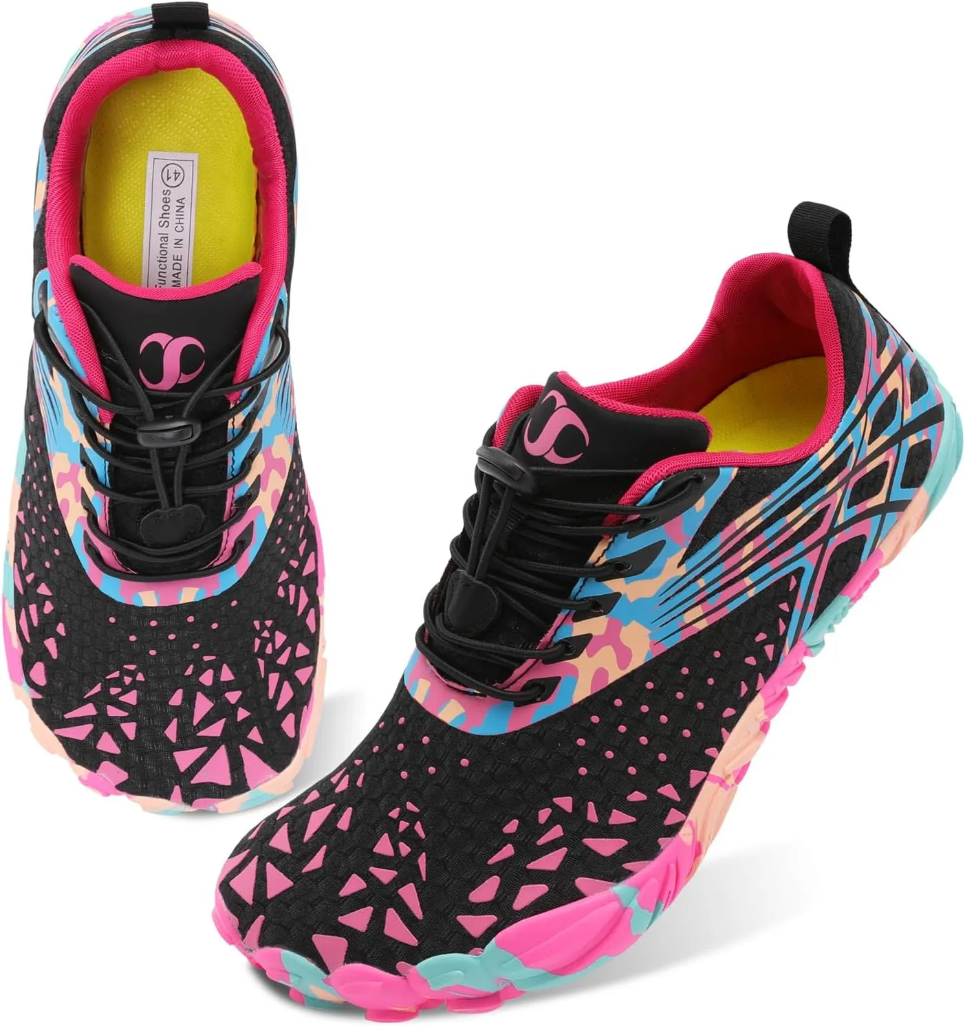 Scurtain Unisex Mens Womens Athletic Hiking Water Shoes Quick Dry Barefoot Aqua Shoes Swim Shoes Beach Shoes with Drainage