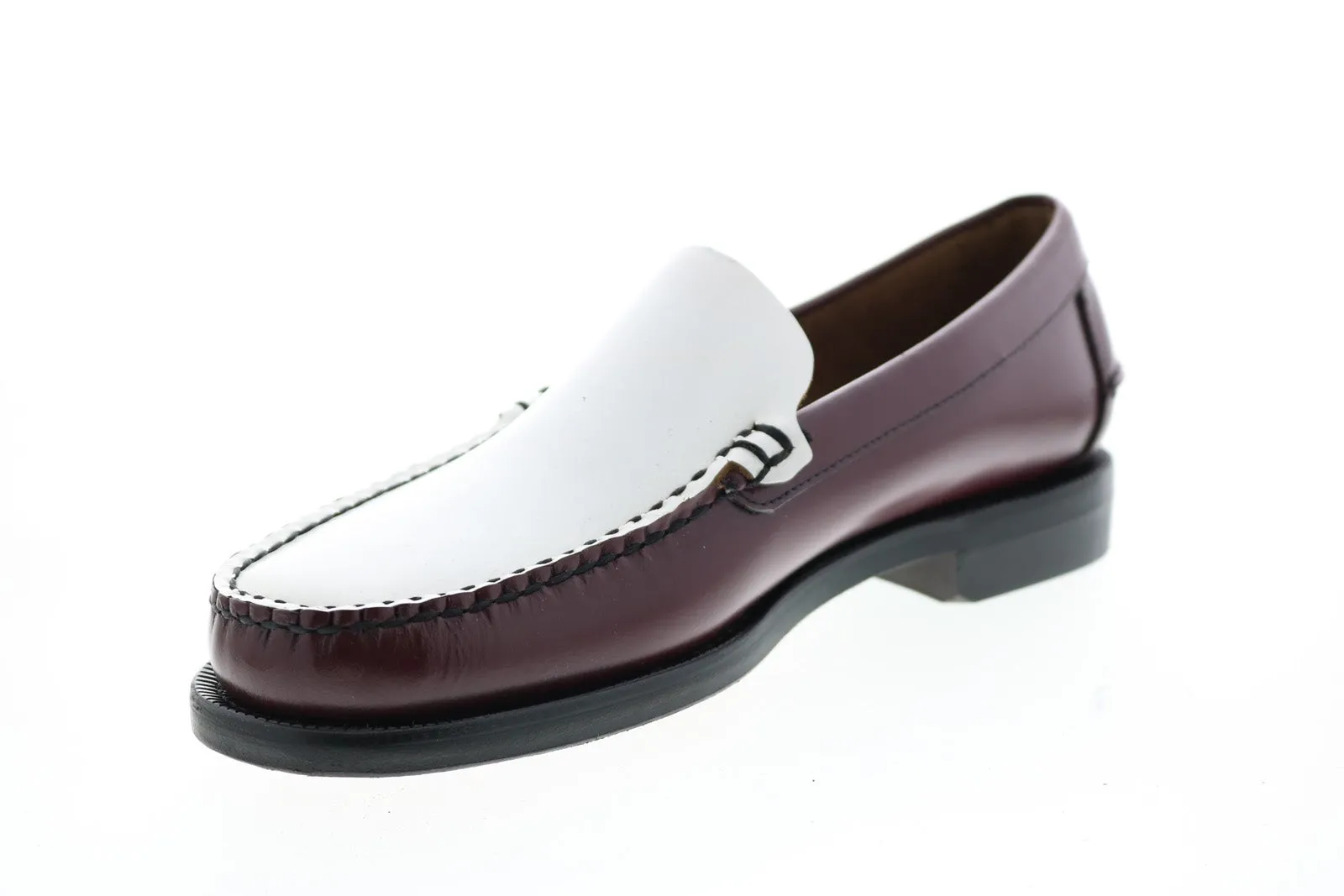 Sebago Frank 70015A0 Mens Brown Leather Loafers & Slip Ons Casual Shoes