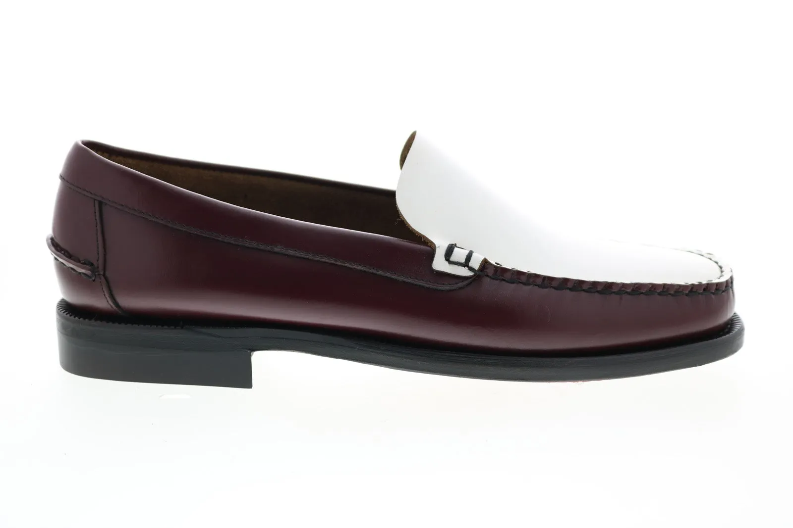 Sebago Frank 70015A0 Mens Brown Leather Loafers & Slip Ons Casual Shoes