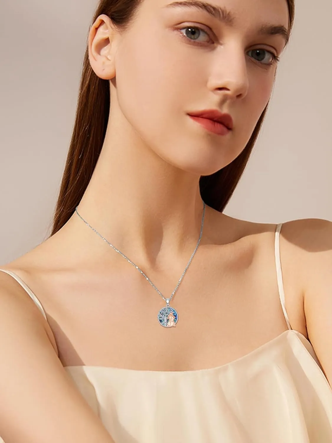 Seiyang Ballet/Basketball/Cello/Football/Cheerleader Necklace 925 Sterling Silver with Abalone Graduation Birthday Jewelry Gifts for Women Sports Lover
