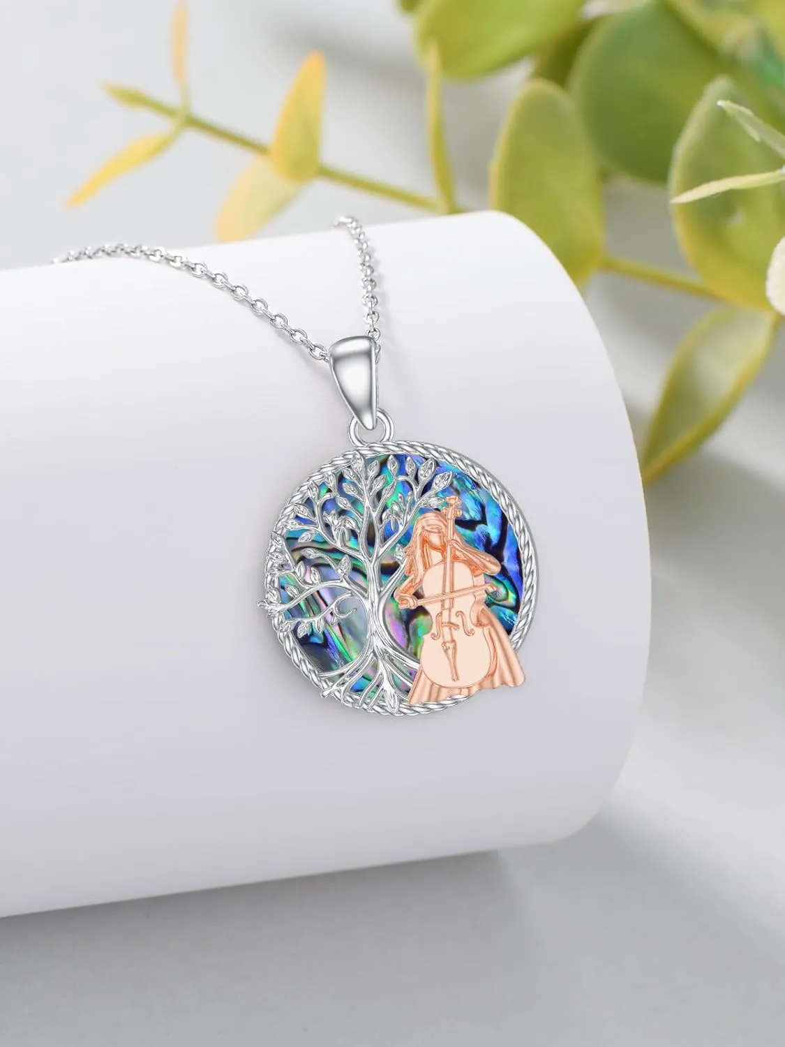 Seiyang Ballet/Basketball/Cello/Football/Cheerleader Necklace 925 Sterling Silver with Abalone Graduation Birthday Jewelry Gifts for Women Sports Lover