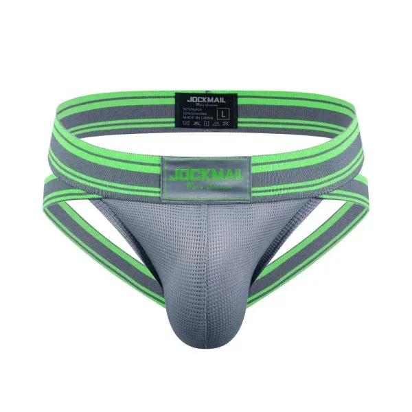 Sexy Men's Jockstrap Briefs - Quick Dry Nylon Swimwear Bikini Tanga Slip