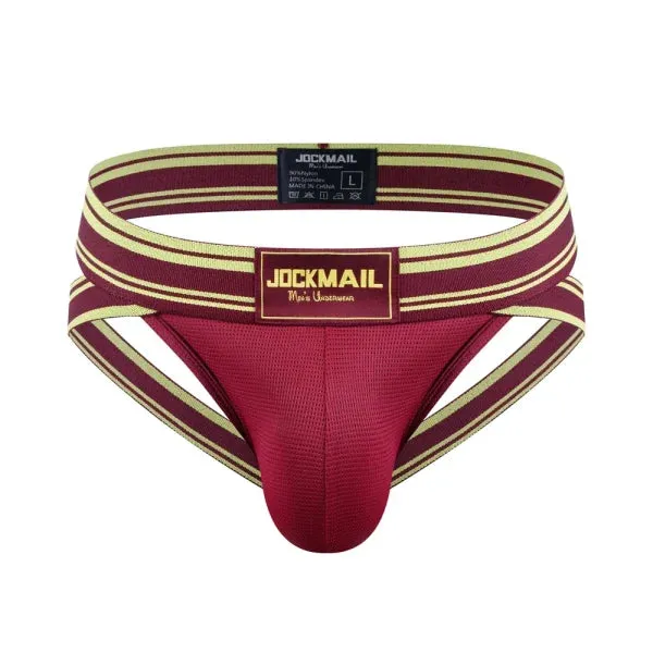 Sexy Men's Jockstrap Briefs - Quick Dry Nylon Swimwear Bikini Tanga Slip