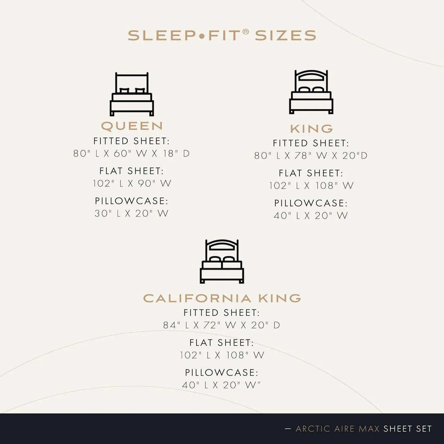 SHEEX Arctic Aire MAX Sheet Set, Ultrasoft Cooling Sheets with 1 Flat Sheet, 1 Fitted Sheet, and 2 Pillowcases, King, Denim