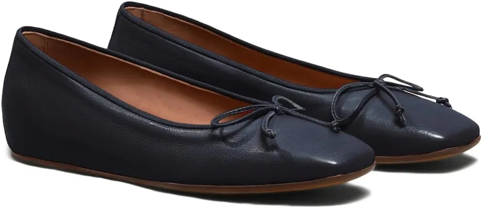SHODENSE Women Flats Shoes Bow Square Closed Toe Ballet Flats Slip On Metallic Flat Shoe Matte Patent Leather Snakeskin Low Hidden Wedge Heel Office Work Shoes Driving Flats Church Club Fall 4-11 M US