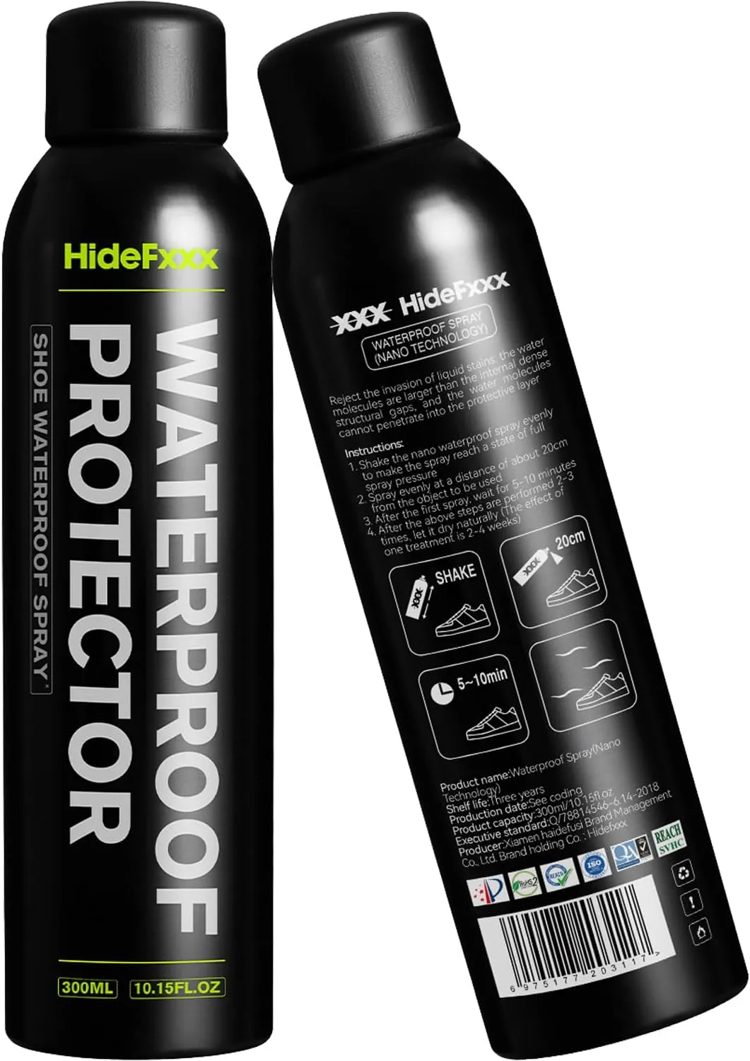 Shoe Protector Spray Waterproof Spray for Shoes 300ml - Suede Protector Spray for Sneaker Boots & Canvas