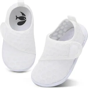 shopUAL Toddler Water Shoes Kids Girls Boys Beach Aqua Socks Skin Barefoot Walking Water Shoes Quick Dry Non-Slip Breathable Swim Pool Surf