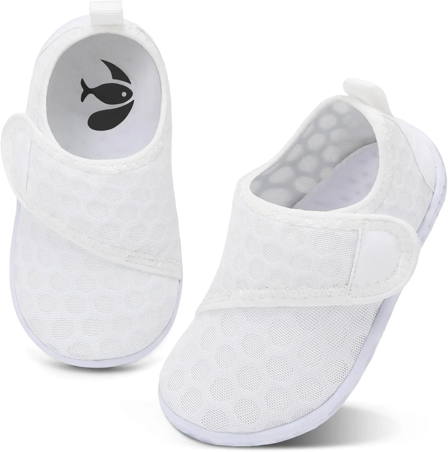 shopUAL Toddler Water Shoes Kids Girls Boys Beach Aqua Socks Skin Barefoot Walking Water Shoes Quick Dry Non-Slip Breathable Swim Pool Surf