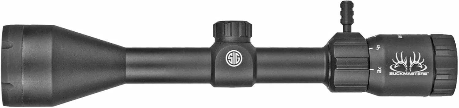 SIG SAUER Buckmasters 3-9x50mm 1" Tube Second Focal Plane/SFP/F2 Durable Shockproof Waterproof Fogproof Black Riflescope