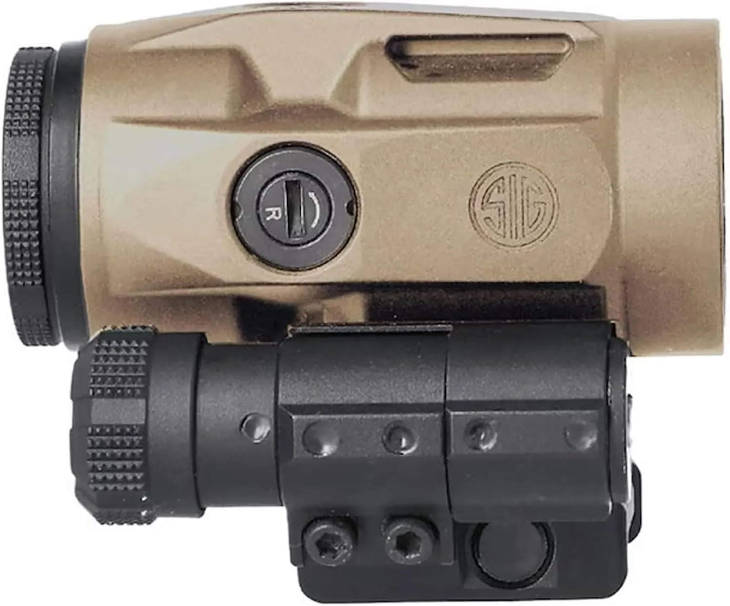 Sig Sauer Juliet3-Micro 3x22 mm Durable Ultra-Compact Lightweight Waterproof Fogproof Magnifier | Push-Button Mount with Spacers
