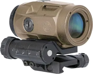 Sig Sauer Juliet3-Micro 3x22 mm Durable Ultra-Compact Lightweight Waterproof Fogproof Magnifier | Push-Button Mount with Spacers