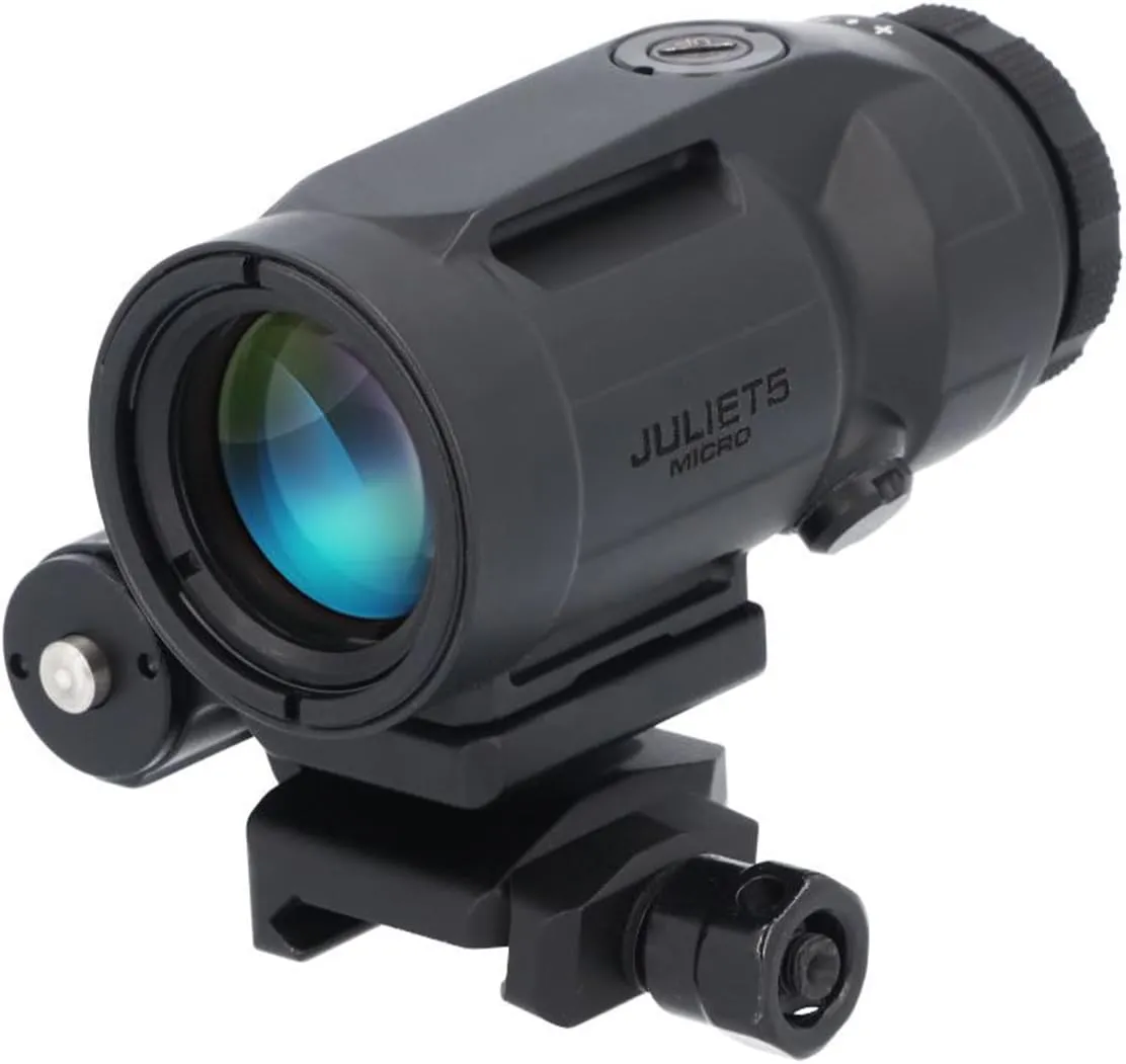 Sig Sauer JULIET5-MICRO 5x24mm Magnifier | Compact Durable Lightweight Fogproof Waterproof M1913 Picatinny Red Dot Sight Magnifier