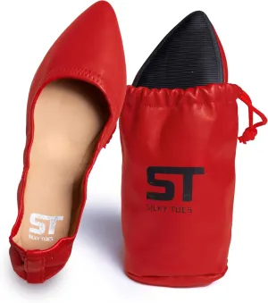 Silky Toes Womens Foldable Flat Ballet Shoes Casual Business Flats for Women