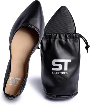 Silky Toes Womens Foldable Flat Ballet Shoes Casual Business Flats for Women