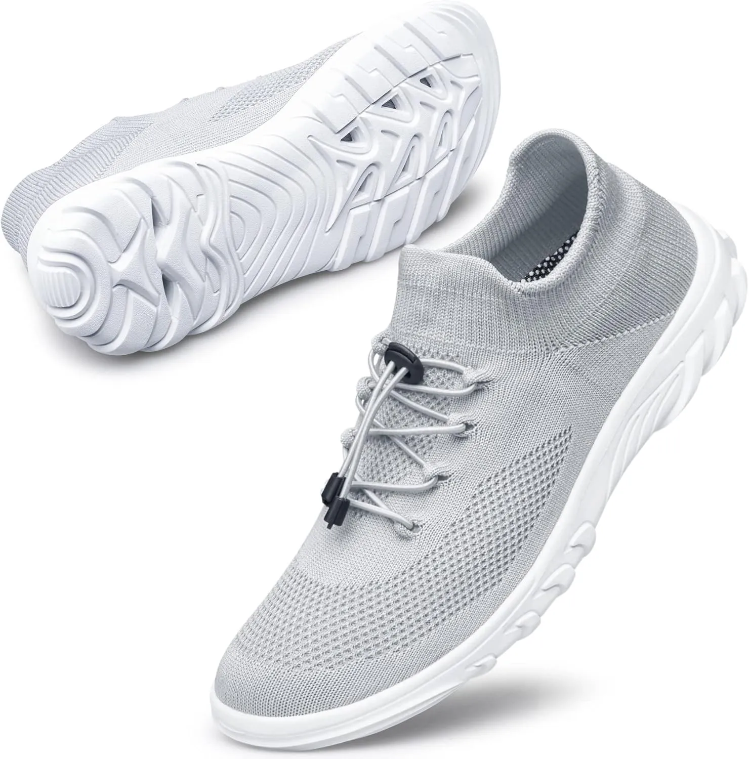 SILLENORTH Mens Womens Water Shoes Quick-Dry Sock Aqua Water Sneakers Slip-on Casual Walking Shoes for Diving Swimming Surfing Yoga Beach Sea Sports