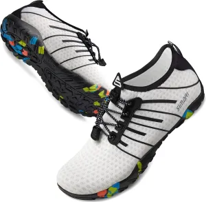 SIMARI Water Shoes for Women Men - Barefoot Quick-Dry Aqua Socks | Lightweight Swim Shoes for Surfing, Swimming, Beach Sports, Kayaking, Diving | Non-Slip Design
