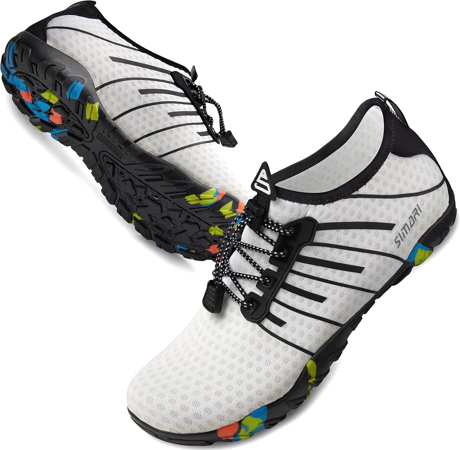 SIMARI Water Shoes for Women Men - Barefoot Quick-Dry Aqua Socks | Lightweight Swim Shoes for Surfing, Swimming, Beach Sports, Kayaking, Diving | Non-Slip Design