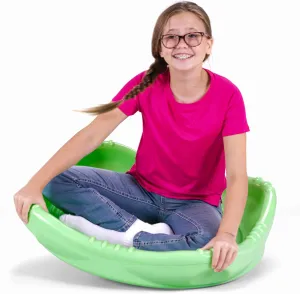 Simplay3 Rock and Spin Sensory XL Wobble Disk, Climbing Dome for Toddlers and Kids Rocking and Climbing, Indoor/Outdoor, Lime Sherbert, 1 Pack, Ages 2-12 Years