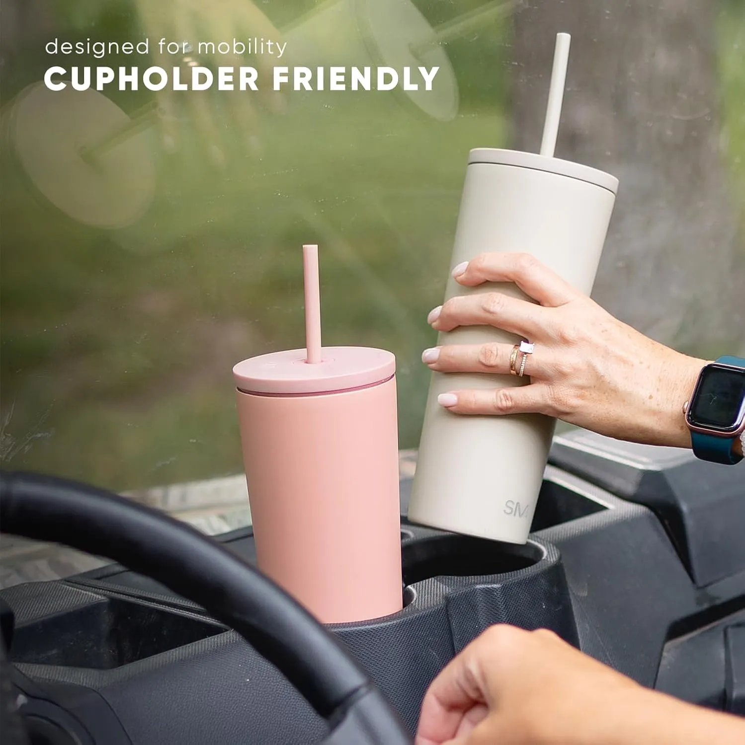Simple Modern Insulated Tumbler with Lid and Straw | Iced Coffee Cup Reusable Stainless Steel Water Bottle Travel Mug | Gifts for Women Men Her Him | Classic Collection | 20oz | Berry Twist