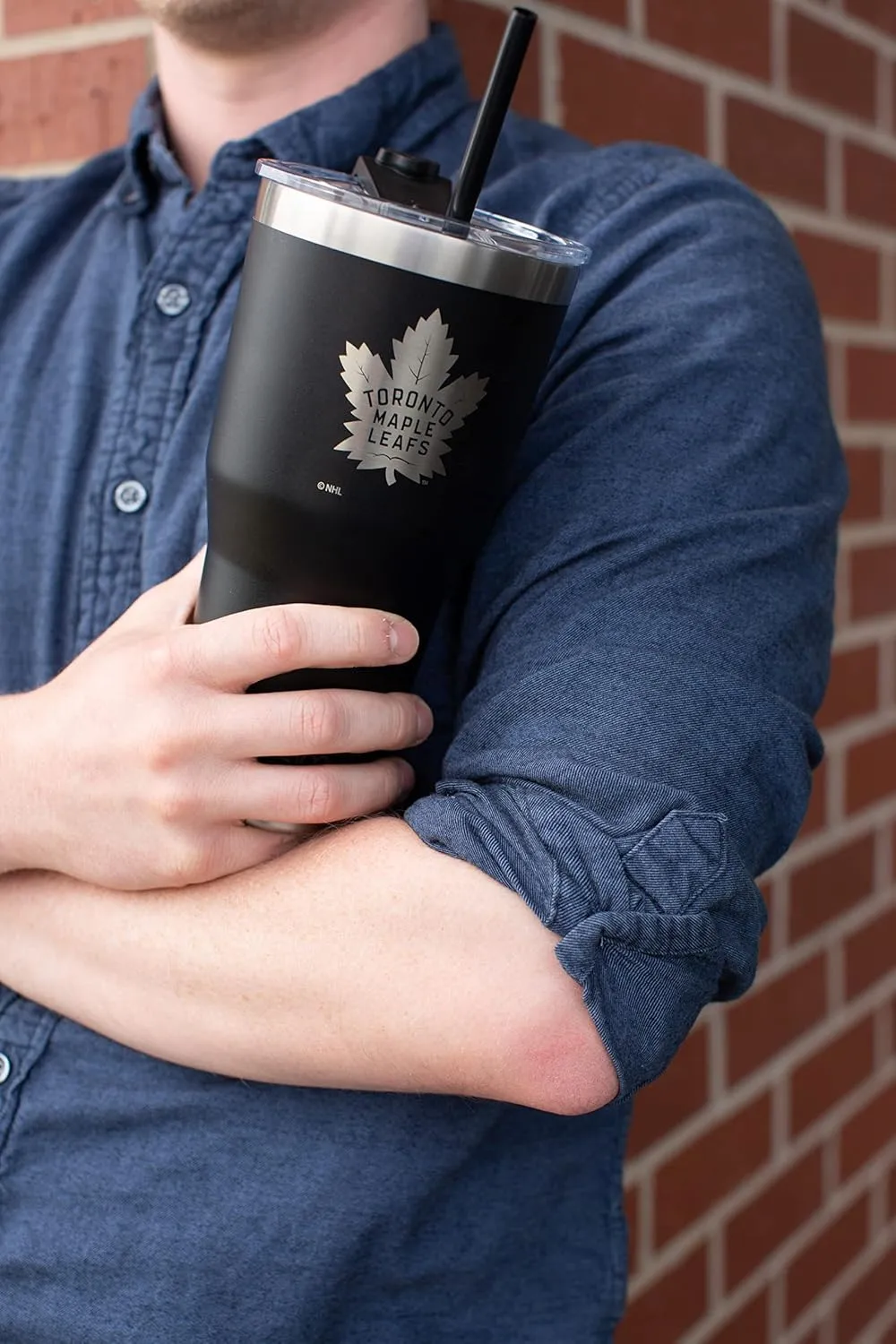 Simple Modern Officially Licensed NHL Arizona Coyote 30oz Cruiser Tumbler Insulated Travel Mug Cup with Flip Lid and Straw