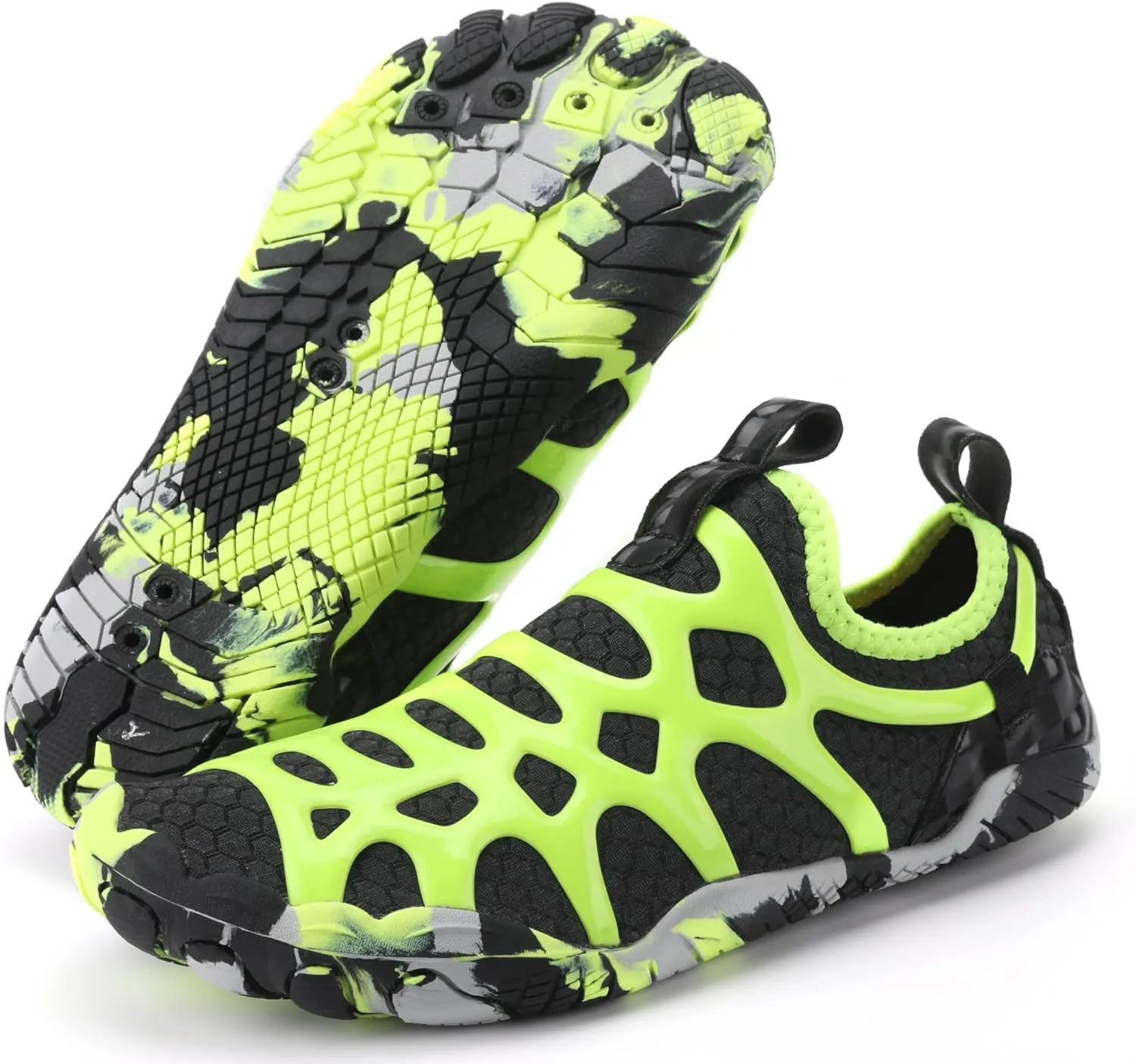 SIPUHK Womens Mens Water Shoes Quick Dry Slip-on Barefoot for Swim Surf Diving Beach Pool Aqua Sports Walking Yoga