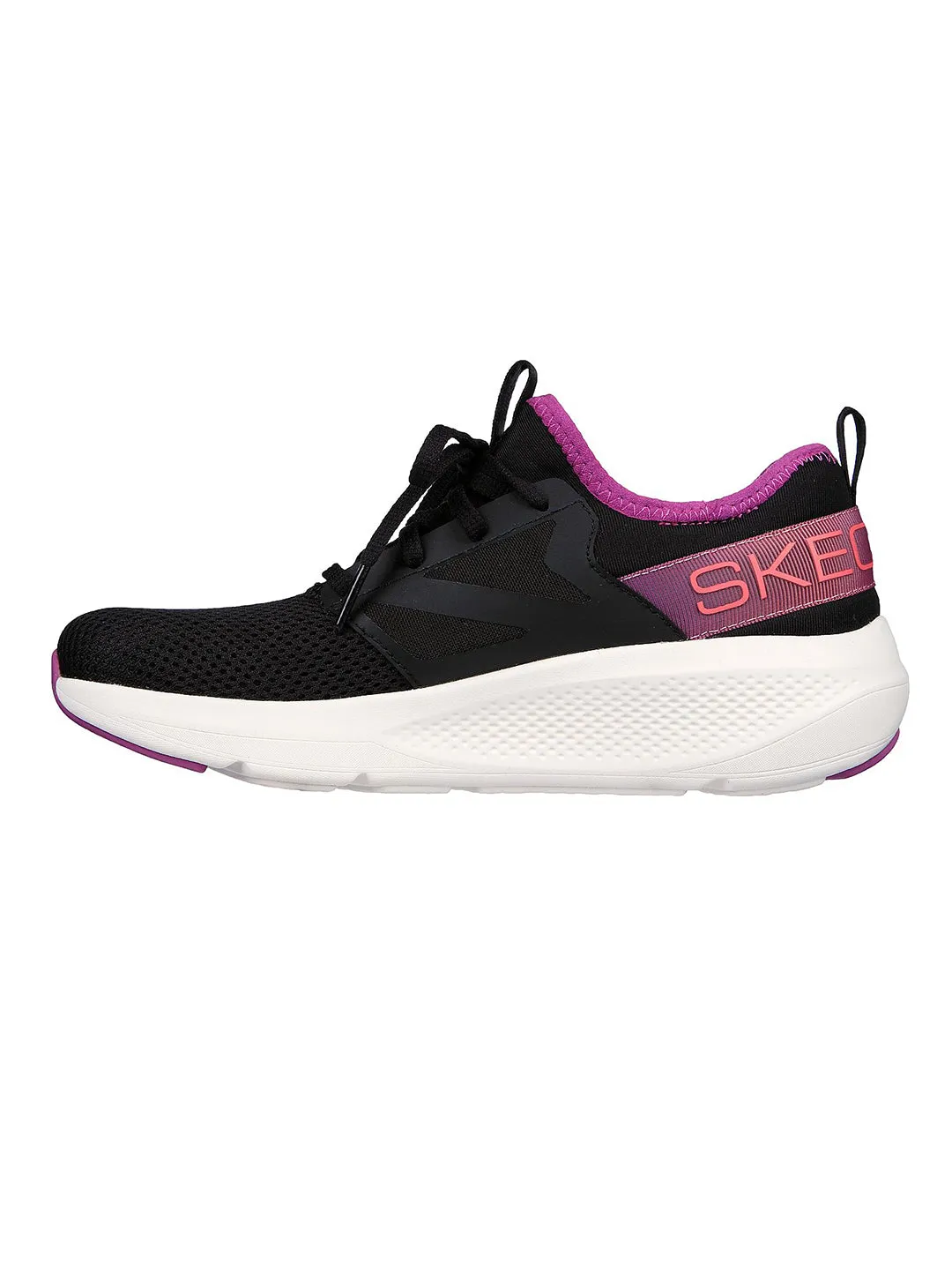 Skechers Black Women Go Run Elevate  Quick Stride Slip On Sneakers