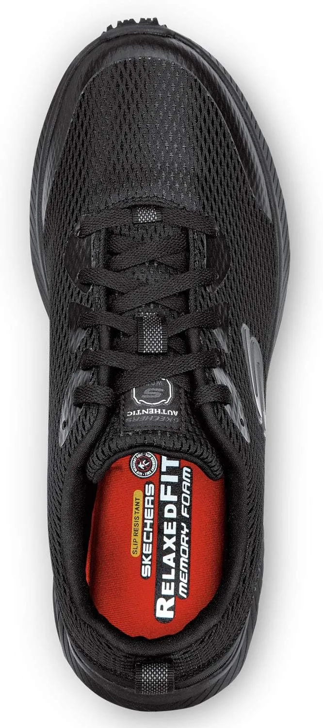 Skechers Jason Men's Black Soft Toe Slip Resistant Athletic
