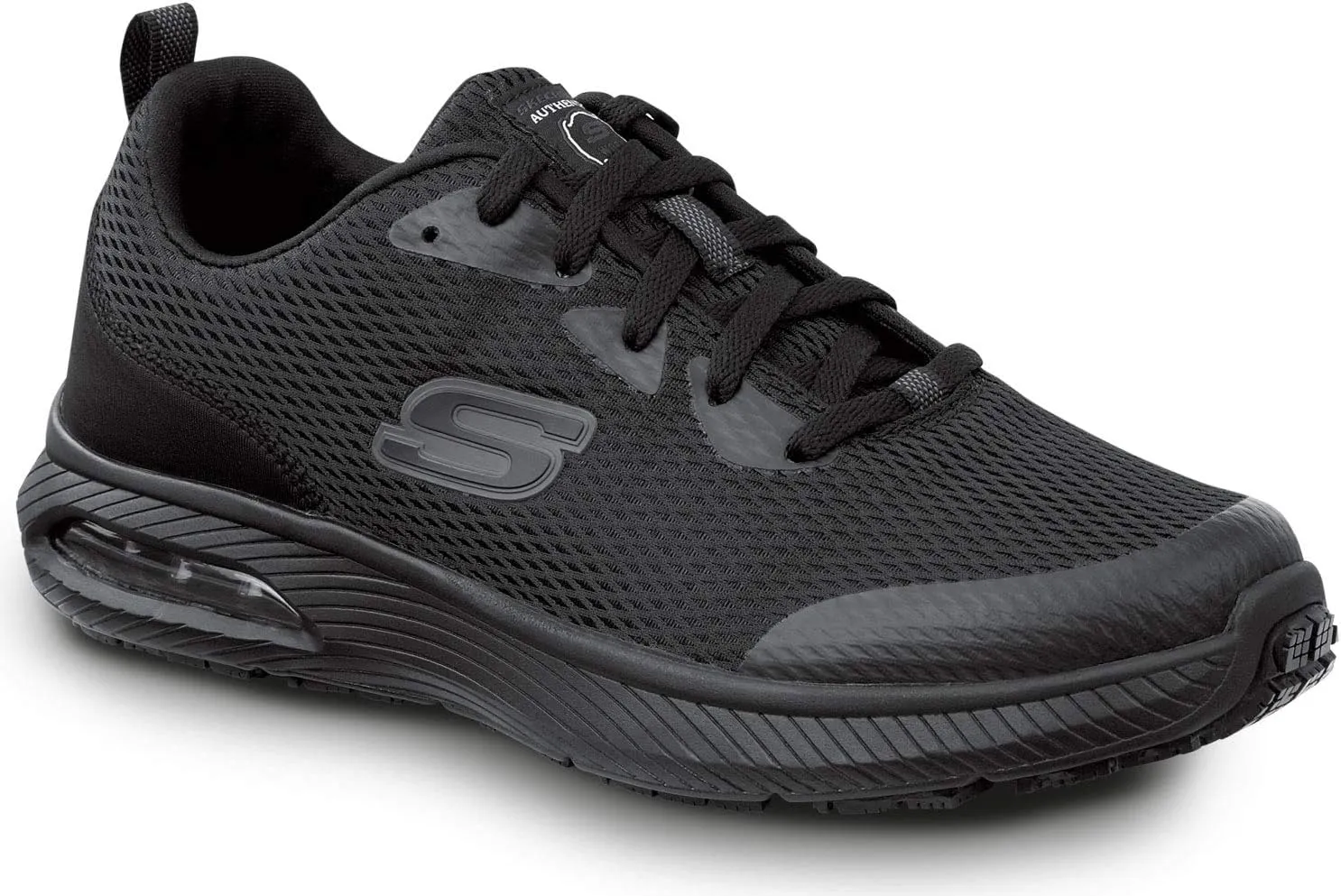 Skechers Jason Men's Black Soft Toe Slip Resistant Athletic