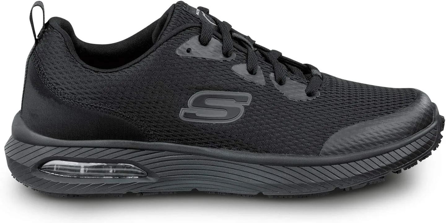 Skechers Jason Men's Black Soft Toe Slip Resistant Athletic