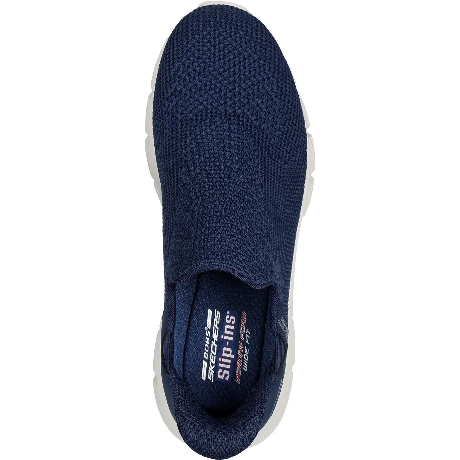 Skechers Men's BOBS Sport B Flex Resilient Trainers in Navy