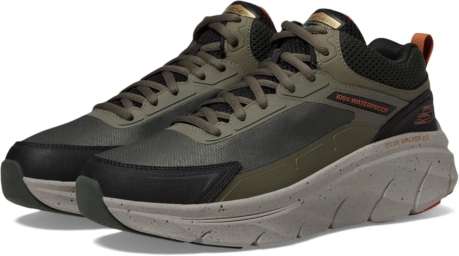 Skechers Men's D'lux Walker 2.0 Grailo Waterproof Sneaker