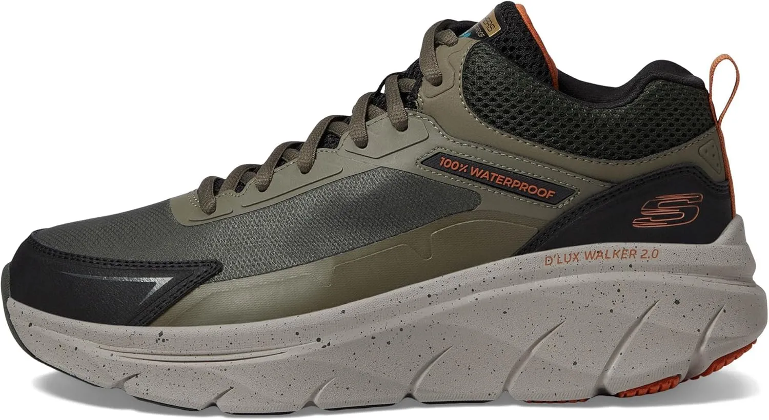 Skechers Men's D'lux Walker 2.0 Grailo Waterproof Sneaker