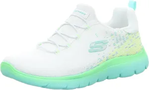 Skechers Sport Women's Women's Summits Sneaker, White/Multi=WMLT, 12