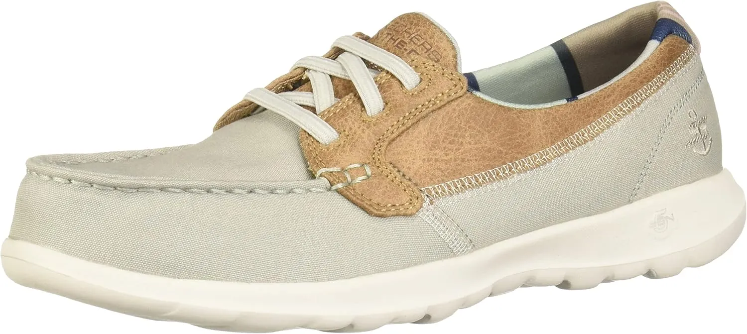 Skechers Women's Go Walk Lite Textile Boat Shoe