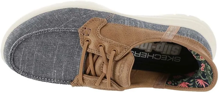 SKECHERS Women's Hands Free Slip-ins On-The-go Flex-Coastal Sky Boat Shoe