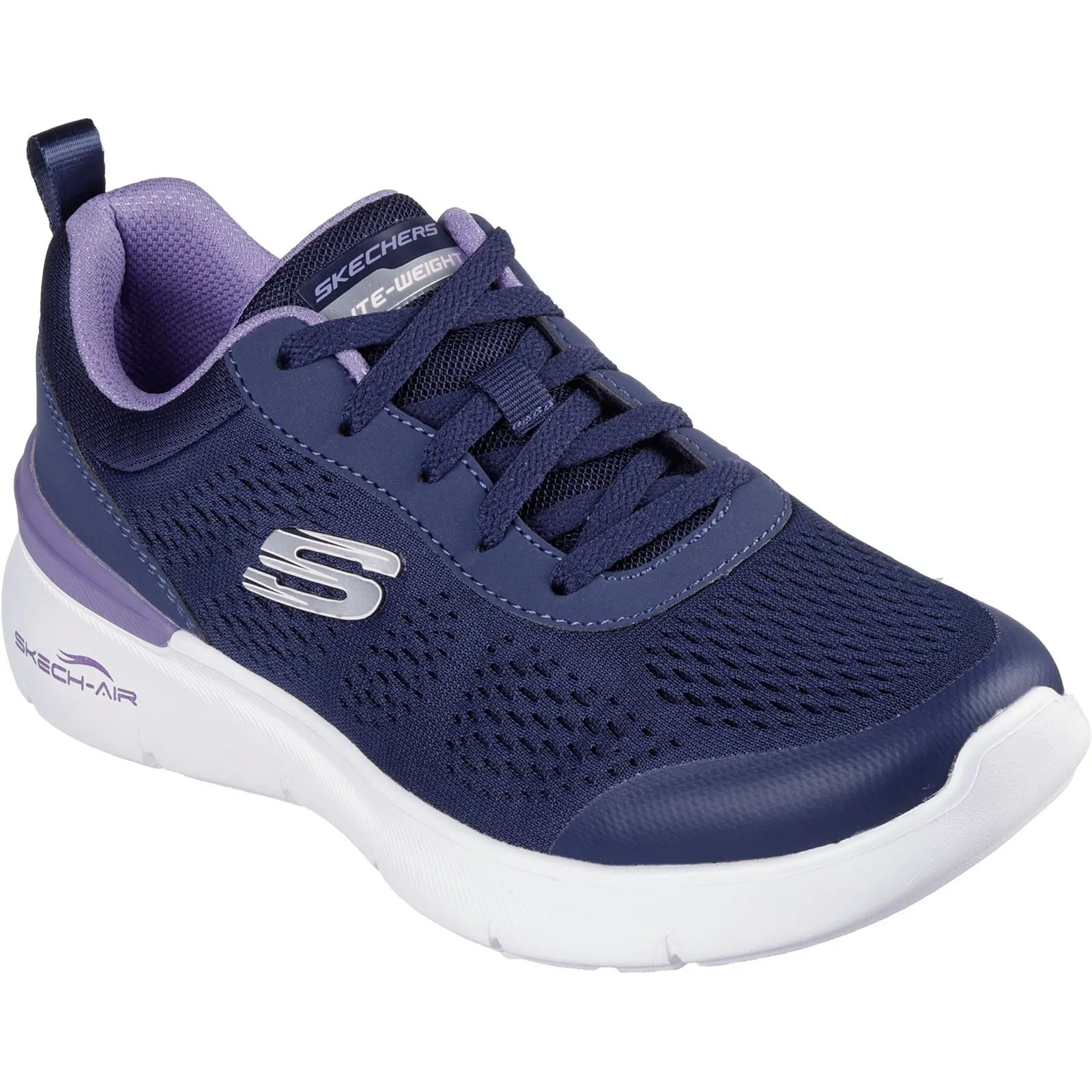 Skechers Women's Skech-Air Dynamight 2.0 New Heights Shoe in Navy/Lavender