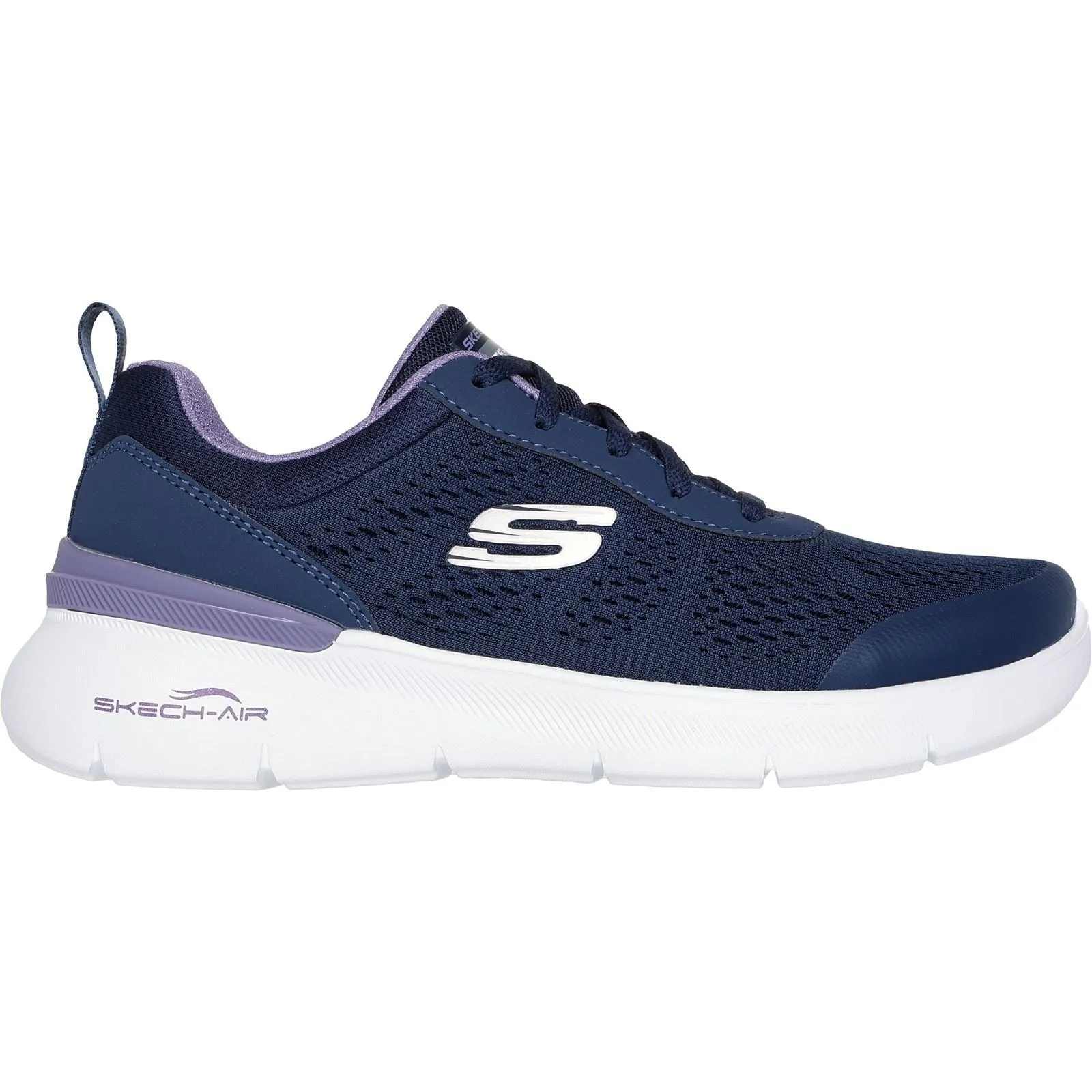 Skechers Women's Skech-Air Dynamight 2.0 New Heights Shoe in Navy/Lavender